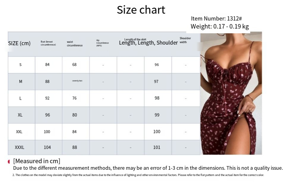 European and American women's spring new style elegant floral pleated slit suspender dress