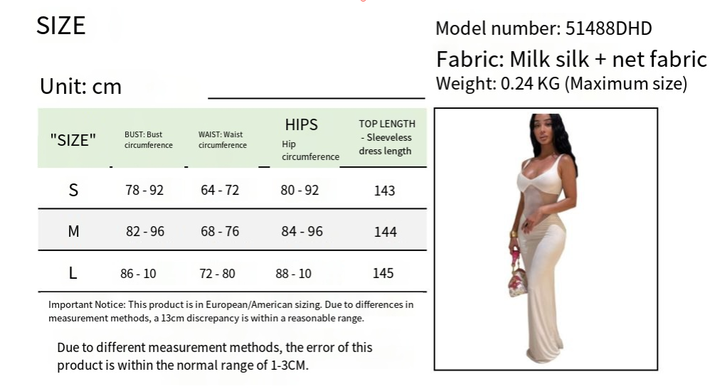 Europe and the United States cross-border women's new sexy stitching mesh dress solid color V collar long perspective one-step skirt