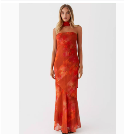 Tea Break Beautiful French Style Elegant Floral Multi-color Sling Seaside Holiday Fishtail dress Tight Waist Sanya Slimming Sand