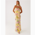 Tea Break Beautiful French Style Elegant Floral Multi-color Sling Seaside Holiday Fishtail dress Tight Waist Sanya Slimming Sand