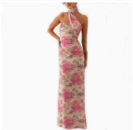 Songbird Maxi Dress - pink Floral