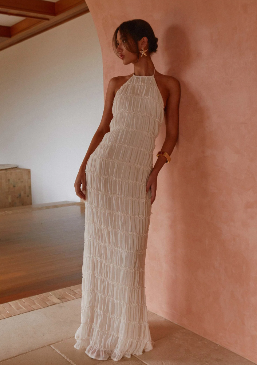 Aullie Maxi Dress - Ivory