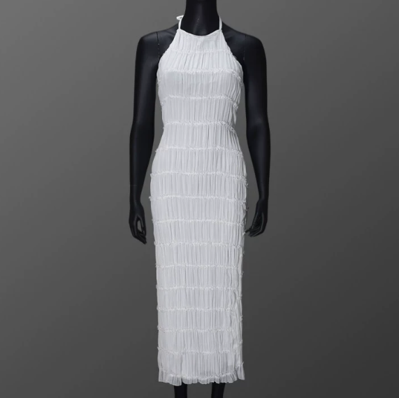 Aullie Maxi Dress - White