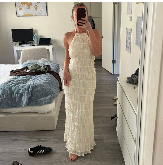 Aullie Maxi Dress - Ivory