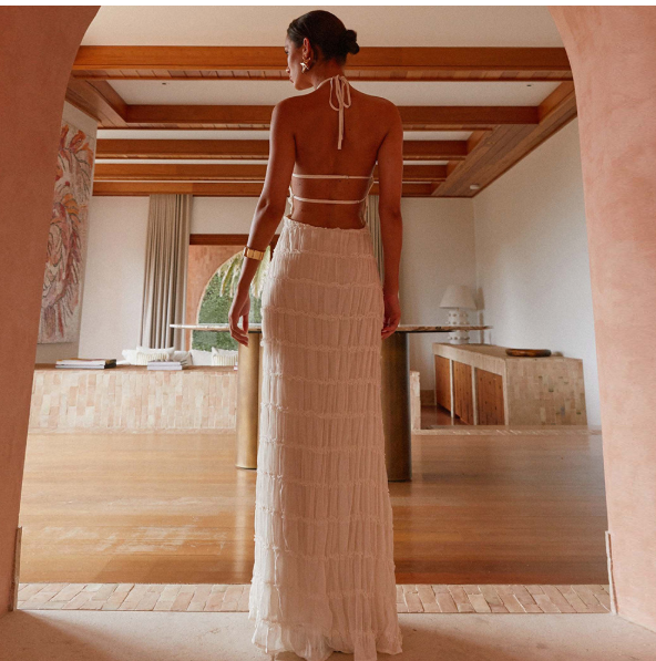 Aullie Maxi Dress - Ivory