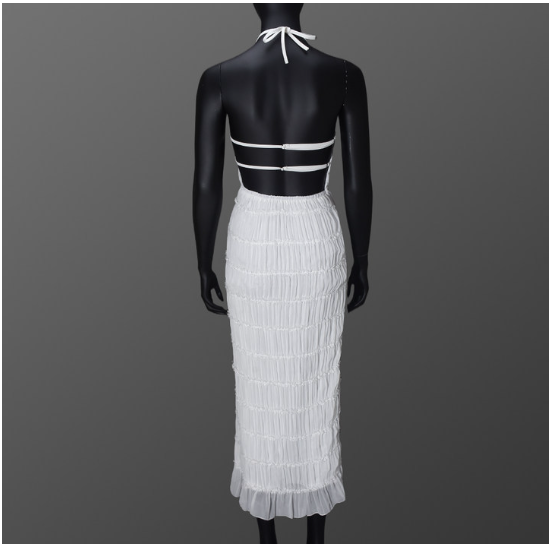 Aullie Maxi Dress - White